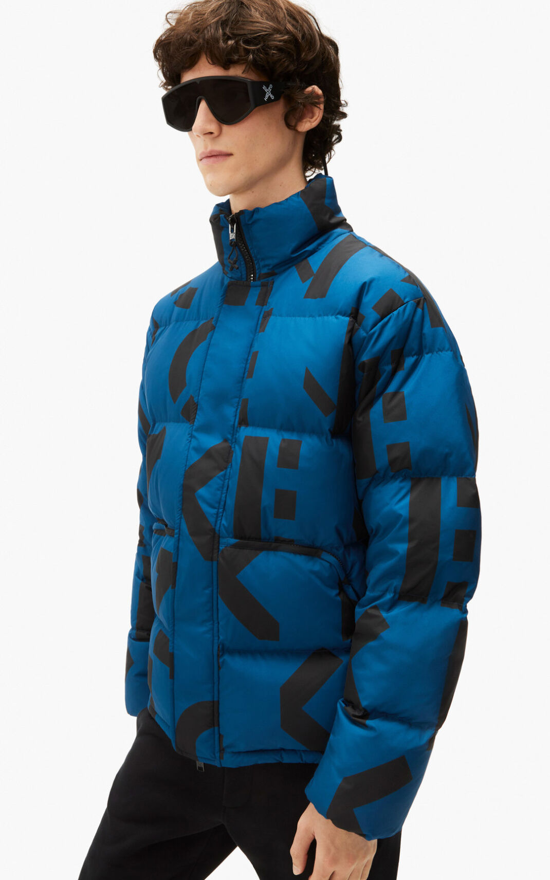 Kenzo Sport monogram Moška Puhovka Temno Modra SI-1032906